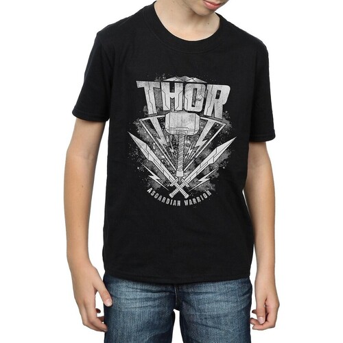 Abbigliamento Bambino T-shirt maniche corte Thor: Ragnarok BI1052 Nero