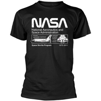 Abbigliamento Uomo T-shirts a maniche lunghe Nasa Space Shuttle Nero