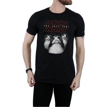 Abbigliamento Uomo T-shirts a maniche lunghe Star Wars: The Last Jedi BI1091 Nero