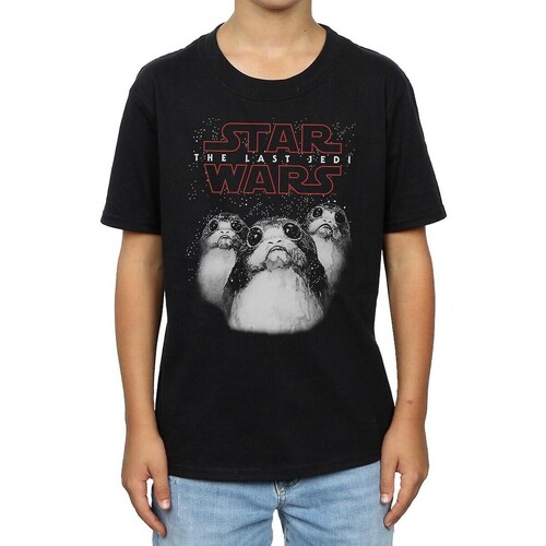 Abbigliamento Bambino T-shirt maniche corte Star Wars: The Last Jedi BI1093 Nero
