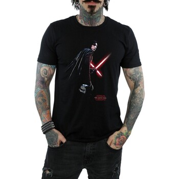 Abbigliamento Uomo T-shirts a maniche lunghe Star Wars: The Last Jedi BI1096 Nero