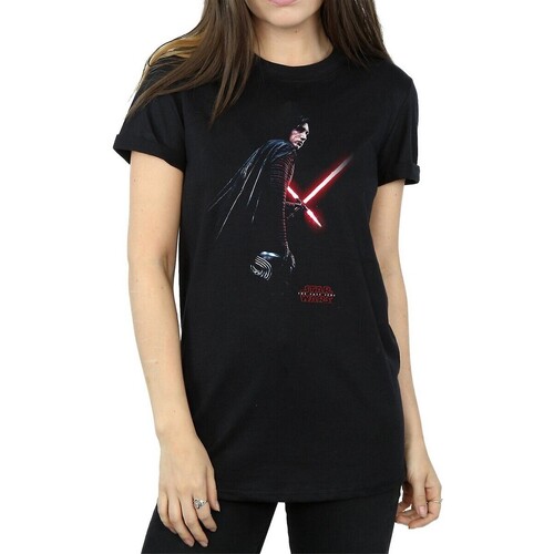 Abbigliamento Donna T-shirts a maniche lunghe Star Wars: The Last Jedi BI1097 Nero