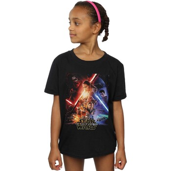 Abbigliamento Bambina T-shirts a maniche lunghe Star Wars: The Force Awakens BI1182 Nero