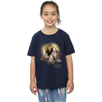 Abbigliamento Bambina T-shirts a maniche lunghe Star Wars: The Last Jedi BI1184 Blu