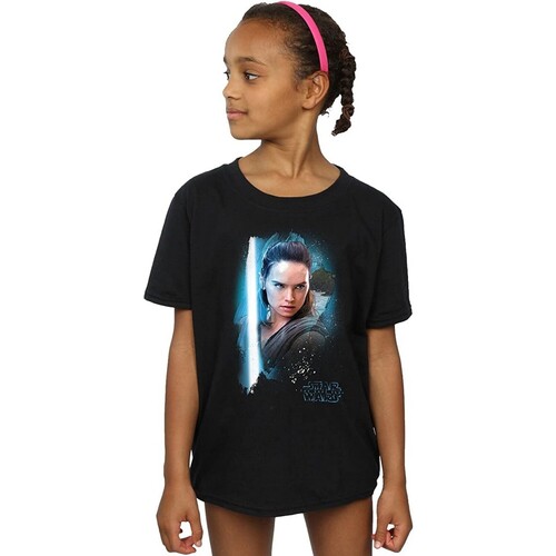 Abbigliamento Bambina T-shirts a maniche lunghe Star Wars: The Last Jedi BI1238 Nero