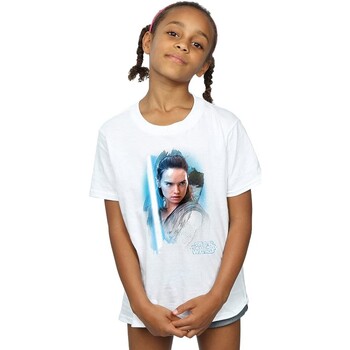 Abbigliamento Bambina T-shirts a maniche lunghe Star Wars: The Last Jedi BI1238 Bianco