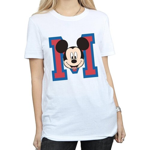 Abbigliamento Donna T-shirts a maniche lunghe Disney M Bianco