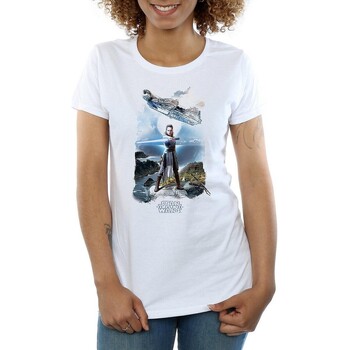 Abbigliamento Donna T-shirts a maniche lunghe Star Wars: The Last Jedi BI1281 Bianco