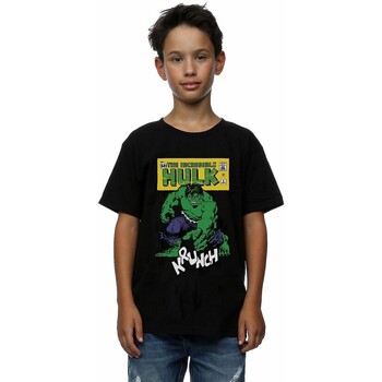 Abbigliamento Bambino T-shirt maniche corte Hulk Krunch Nero