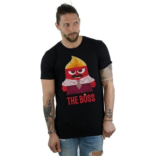 Abbigliamento Uomo T-shirts a maniche lunghe Inside Out The Boss Nero