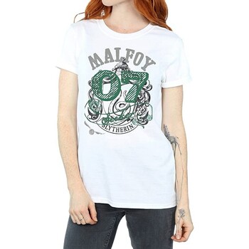 Abbigliamento Donna T-shirts a maniche lunghe Harry Potter Malfoy Bianco