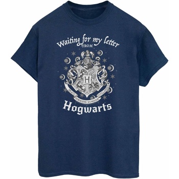 Abbigliamento Donna T-shirts a maniche lunghe Harry Potter Waiting For My Letter Blu