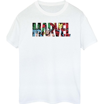 Abbigliamento Donna T-shirts a maniche lunghe Marvel BI1346 Bianco