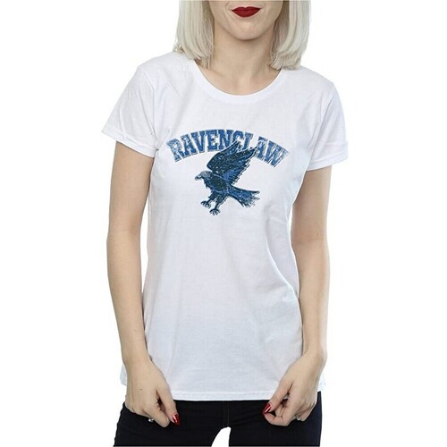 Abbigliamento Donna T-shirts a maniche lunghe Harry Potter BI1354 Bianco