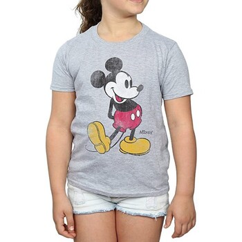Abbigliamento Bambina T-shirts a maniche lunghe Disney Classic Kick Grigio