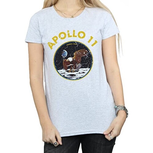 Abbigliamento Donna T-shirts a maniche lunghe Nasa Classic Apollo 11 Grigio