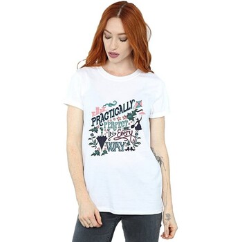 Abbigliamento Donna T-shirts a maniche lunghe Mary Poppins Practically Bianco