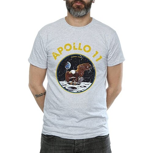 Abbigliamento Uomo T-shirts a maniche lunghe Nasa Classic Apollo 11 Grigio