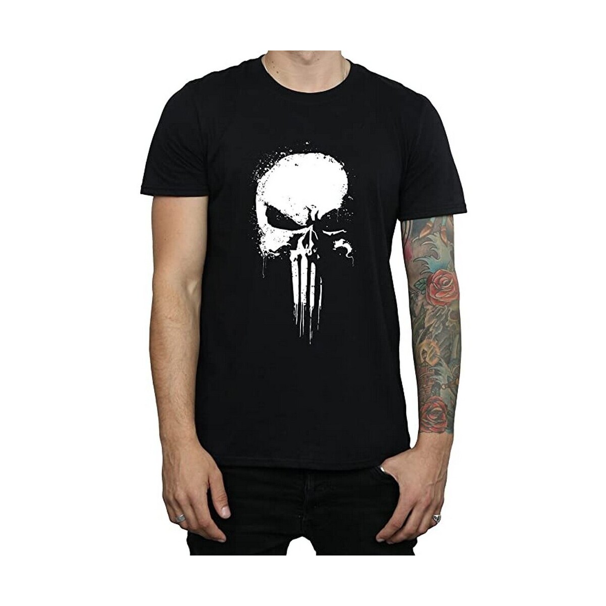 Abbigliamento Uomo T-shirts a maniche lunghe The Punisher BI1398 Nero