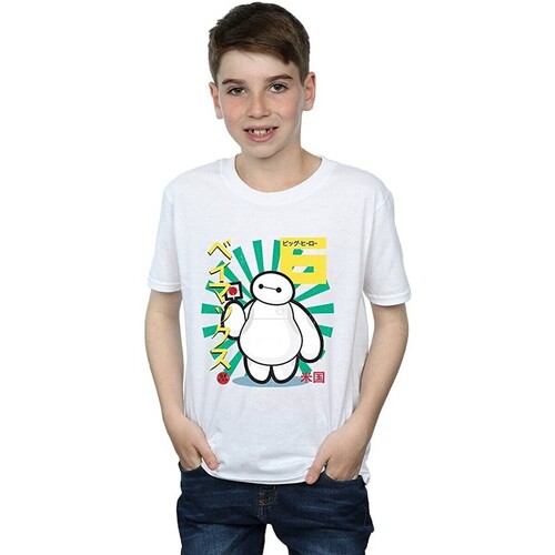 Abbigliamento Bambino T-shirt maniche corte Big Hero 6 BI1414 Bianco