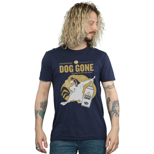 Abbigliamento Uomo T-shirts a maniche lunghe Dessins Animés Dog Gone Blu