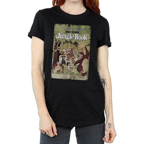 Abbigliamento Donna T-shirts a maniche lunghe Jungle Book Retro Nero