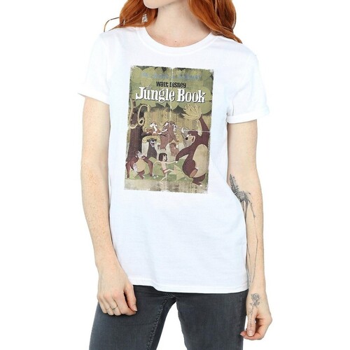 Abbigliamento Donna T-shirts a maniche lunghe Jungle Book Retro Bianco