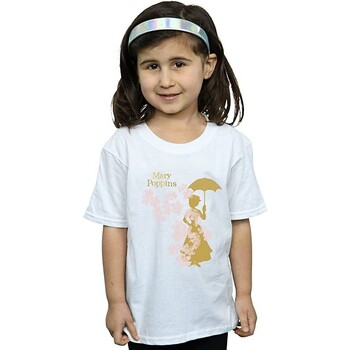 Abbigliamento Bambina T-shirts a maniche lunghe Mary Poppins BI1470 Bianco