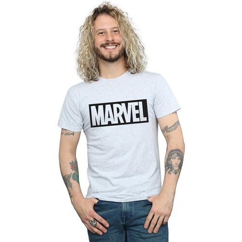 Abbigliamento Uomo T-shirts a maniche lunghe Marvel BI1487 Grigio