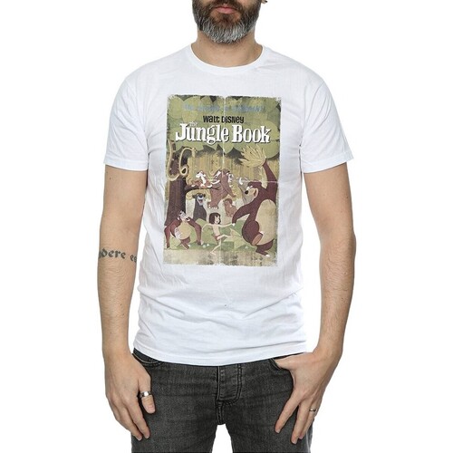 Abbigliamento Uomo T-shirts a maniche lunghe Jungle Book BI1523 Bianco