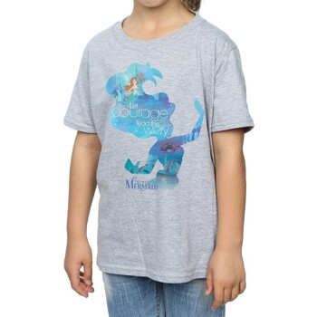 Abbigliamento Bambina T-shirts a maniche lunghe The Little Mermaid BI1528 Grigio