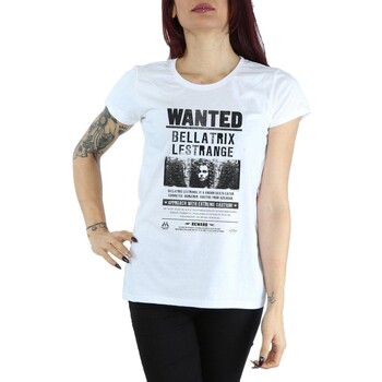 Abbigliamento Donna T-shirts a maniche lunghe Harry Potter BI1532 Bianco