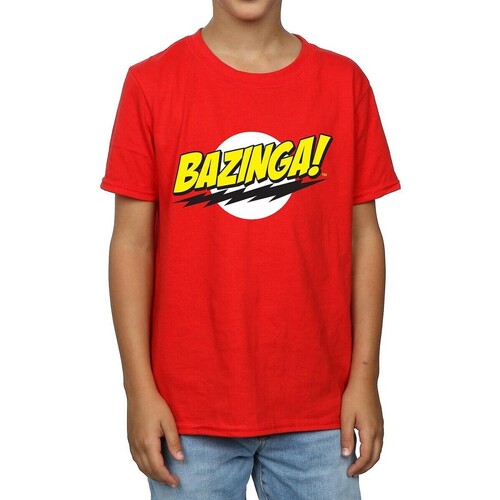 Abbigliamento Bambino T-shirt maniche corte The Big Bang Theory Bazinga Rosso