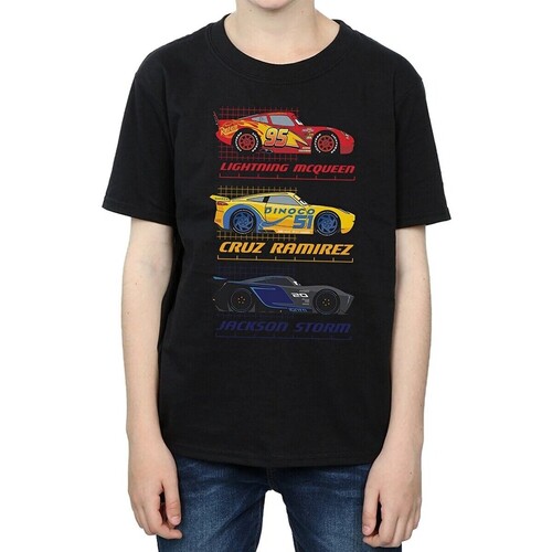 Abbigliamento Bambino T-shirt maniche corte Dessins Animés Racer Profile Nero