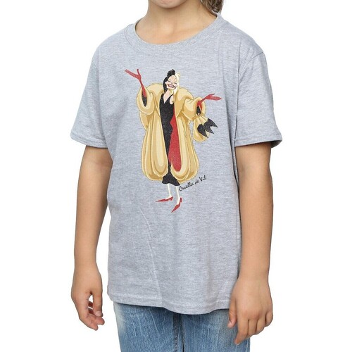 Abbigliamento Bambina T-shirts a maniche lunghe Dessins Animés Classic Grigio