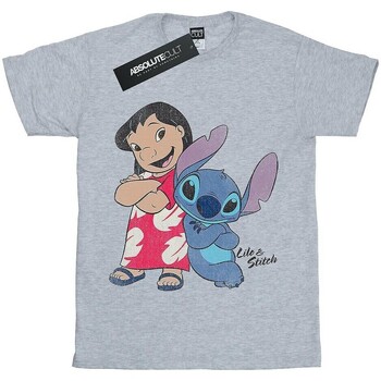Abbigliamento Bambina T-shirts a maniche lunghe Lilo & Stitch Classic Grigio