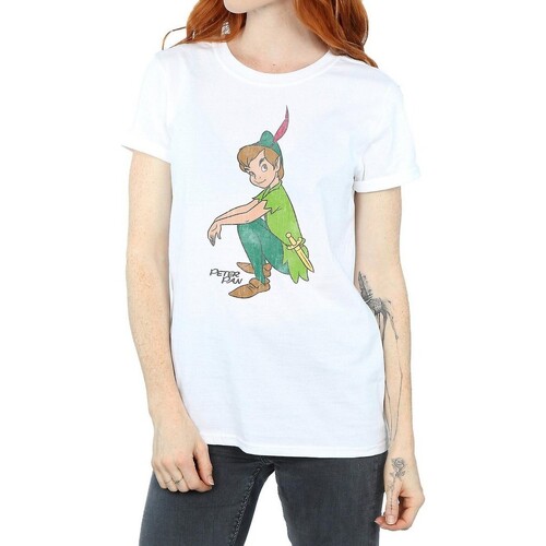 Abbigliamento Donna T-shirts a maniche lunghe Peter Pan Classic Bianco