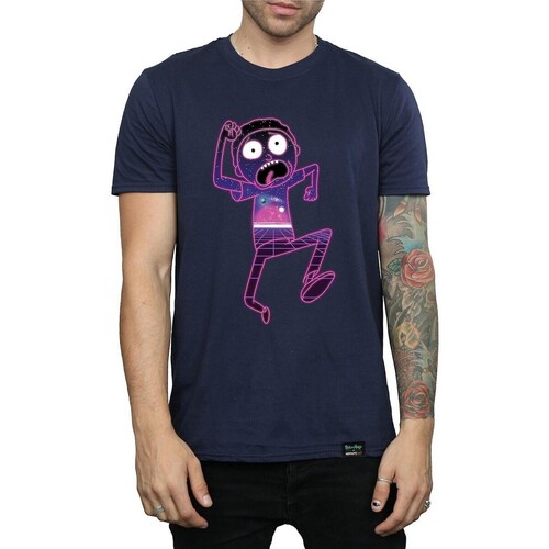 Abbigliamento Uomo T-shirts a maniche lunghe Rick And Morty BI1675 Nero
