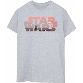 Abbigliamento Donna T-shirts a maniche lunghe Disney Tatooine Grigio