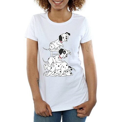 Abbigliamento Bambina T-shirts a maniche lunghe Dessins Animés BI1701 Bianco