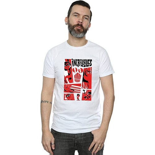 Abbigliamento Uomo T-shirts a maniche lunghe The Incredibles BI1712 Bianco