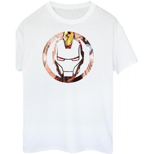 Abbigliamento T-shirts a maniche lunghe Iron Man BI360 Bianco