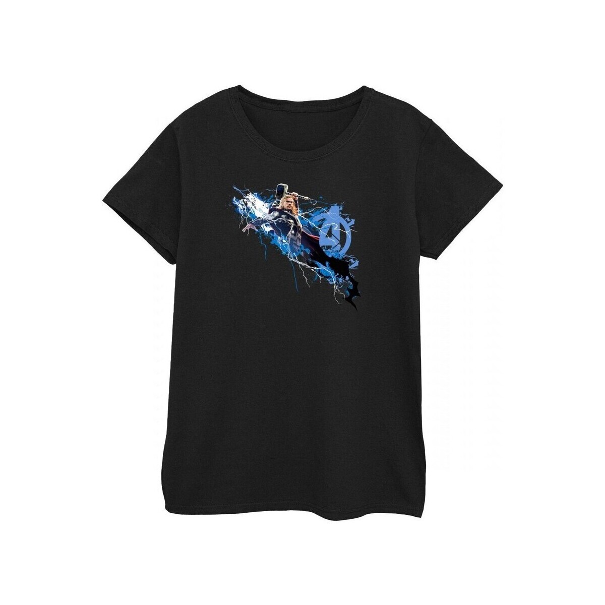 Abbigliamento Donna T-shirts a maniche lunghe Marvel BI362 Nero