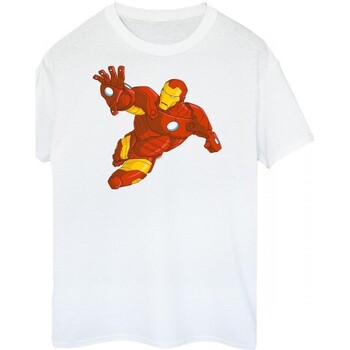 Abbigliamento Donna T-shirts a maniche lunghe Iron Man BI367 Bianco