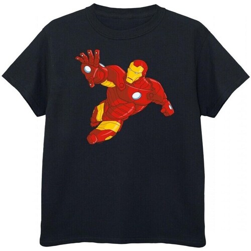 Abbigliamento Bambino T-shirt & Polo Iron Man BI372 Nero