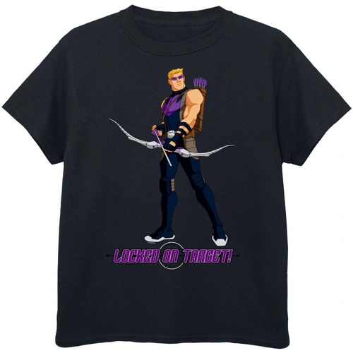 Abbigliamento Bambino T-shirt maniche corte Hawkeye Locked On Target Nero