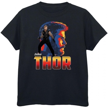 Abbigliamento Bambino T-shirt maniche corte Avengers Infinity War  Nero