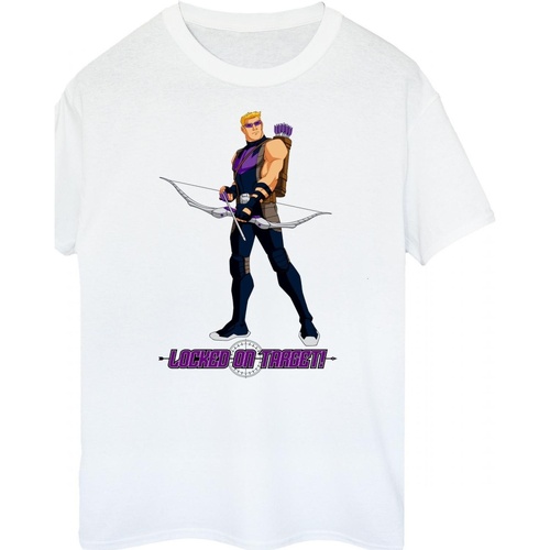Abbigliamento T-shirts a maniche lunghe Hawkeye Locked On Target Bianco