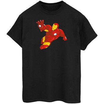 Abbigliamento Uomo T-shirts a maniche lunghe Iron Man BI390 Nero