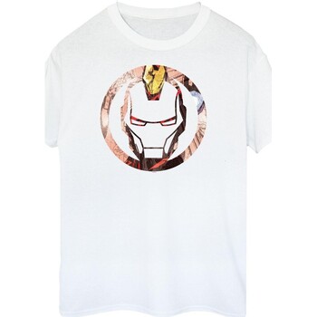 Abbigliamento Donna T-shirts a maniche lunghe Iron Man BI411 Bianco